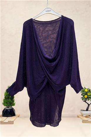 Front Double-breasted Degaje Mercerized Blouse