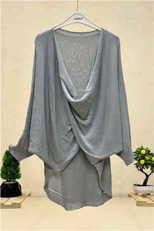 Front Double-breasted Degaje Mercerized Blouse