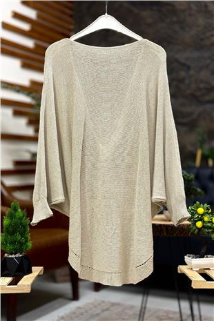 Front Double-breasted Degaje Mercerized Blouse