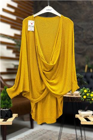 Front Double-breasted Degaje Mercerized Blouse