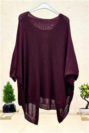 Önü Açık Ceplii Merserize Salaş Bluz