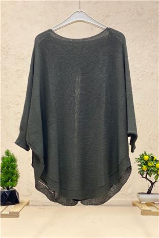 Mercerized Shabby Blouse with Open Front Pockets