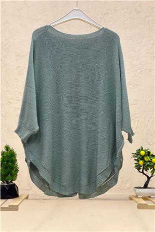 Mercerized Shabby Blouse with Open Front Pockets
