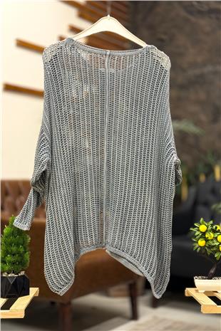 Tek Cep Ön Dikişli File Salaş Kazak