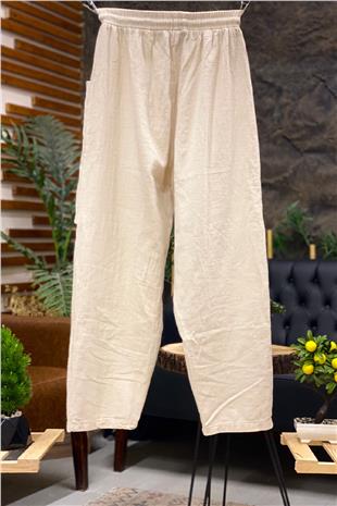 Torba Cepli Bel Lastikli Pantolon