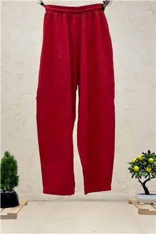 Torba Cepli Bel Lastikli Pantolon