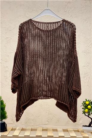 Shabby Fishnet Blouse with Washed Pockets