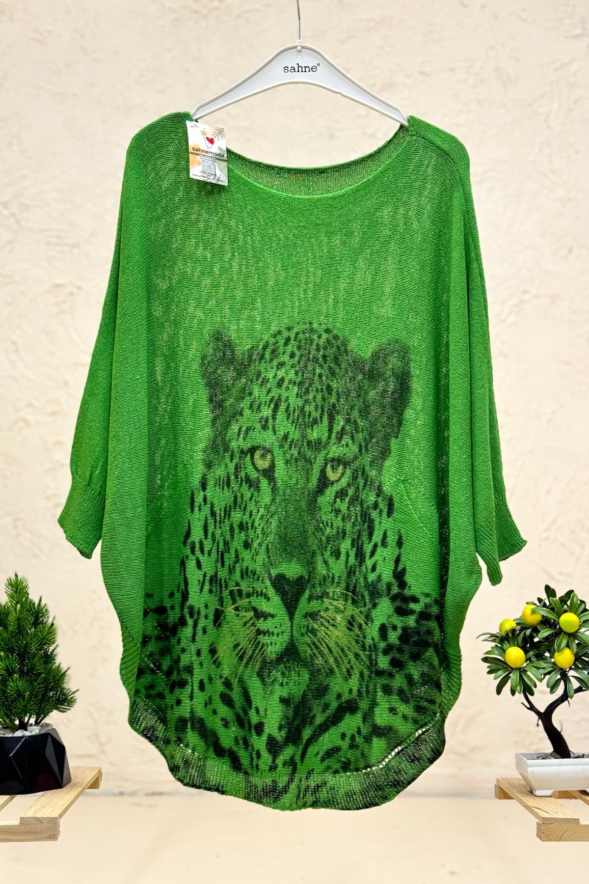 Kaplan Baskı Yarasa Merserize Bluz