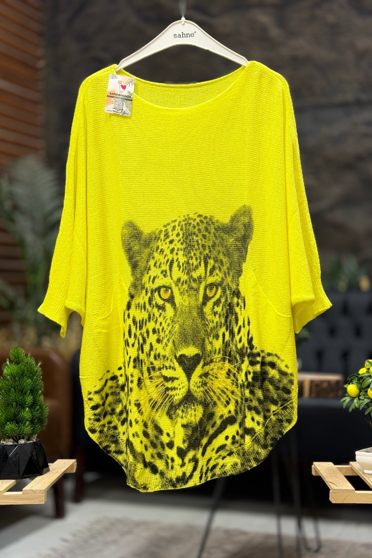 Kaplan Baskı Yarasa Merserize Bluz