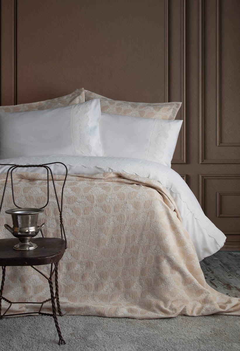 APRICITAS HOME C.K YATAK ORTULU NEVRESIM SET MADRID BEIGE