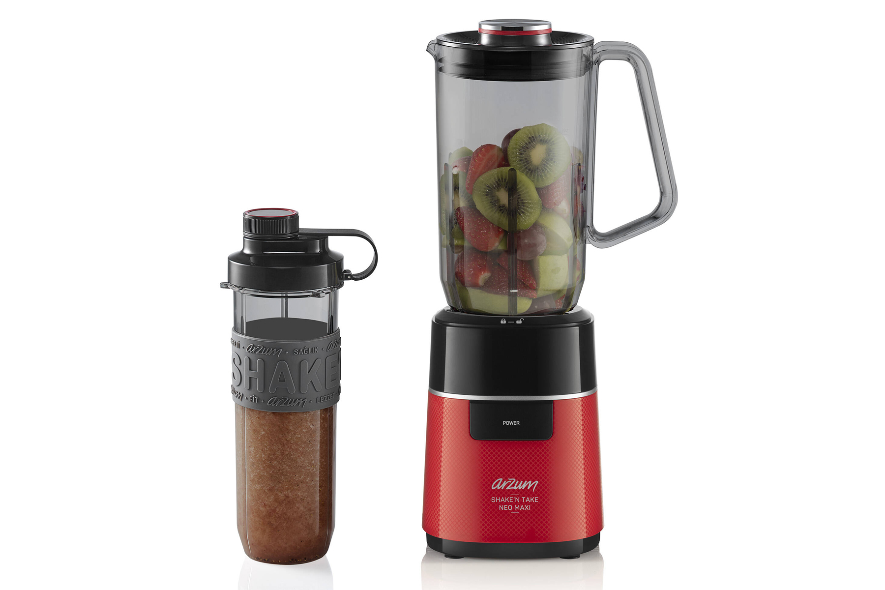 ARZUM AR 1174 KIRMIZI SHAKE N TAKE NEO MAXI SURAHI BLENDER