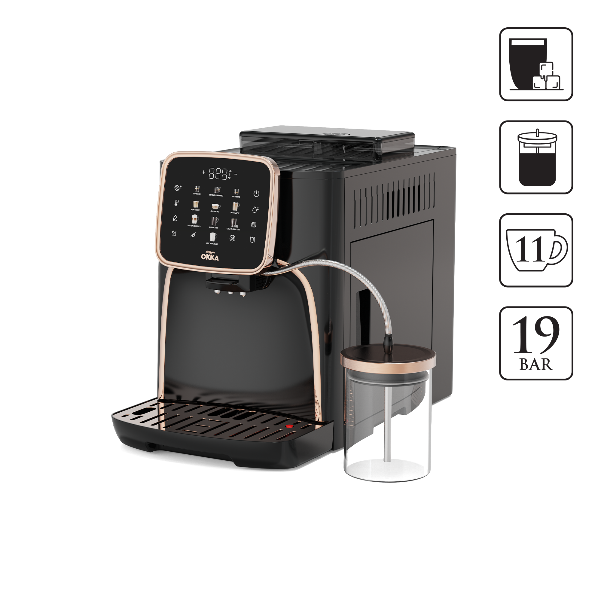 ARZUM OK-0028 BAKIR ESPRESSO PRO M ESPRESSO MAKINASI