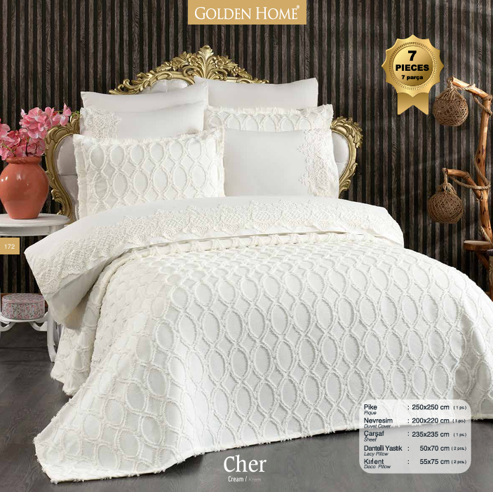 GOLDEN HOME CHER GELIN SETI KREM