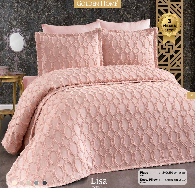 GOLDEN HOME LISA TEK KISILIK PIKE TAKIMI PUDRA