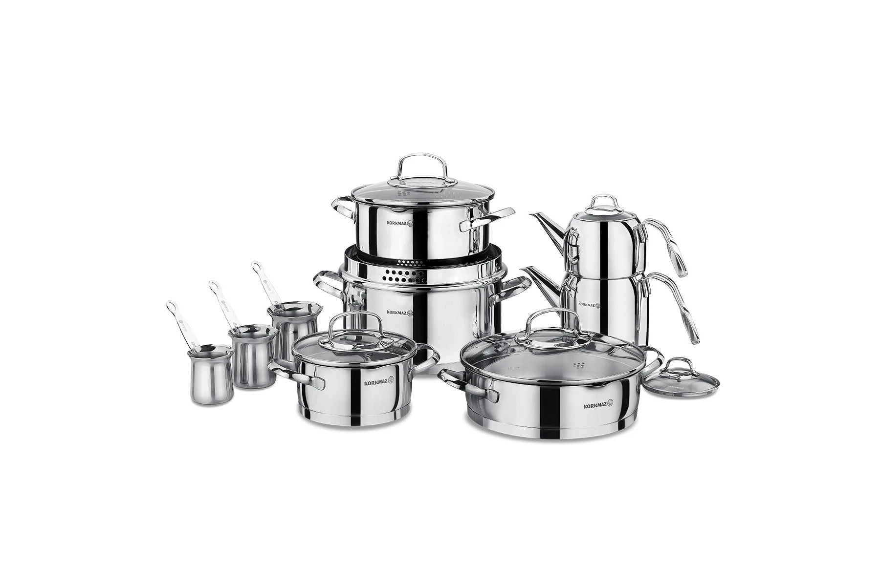 KORKMAZ A1702 STEAMA 15 PARCA HIPER SET