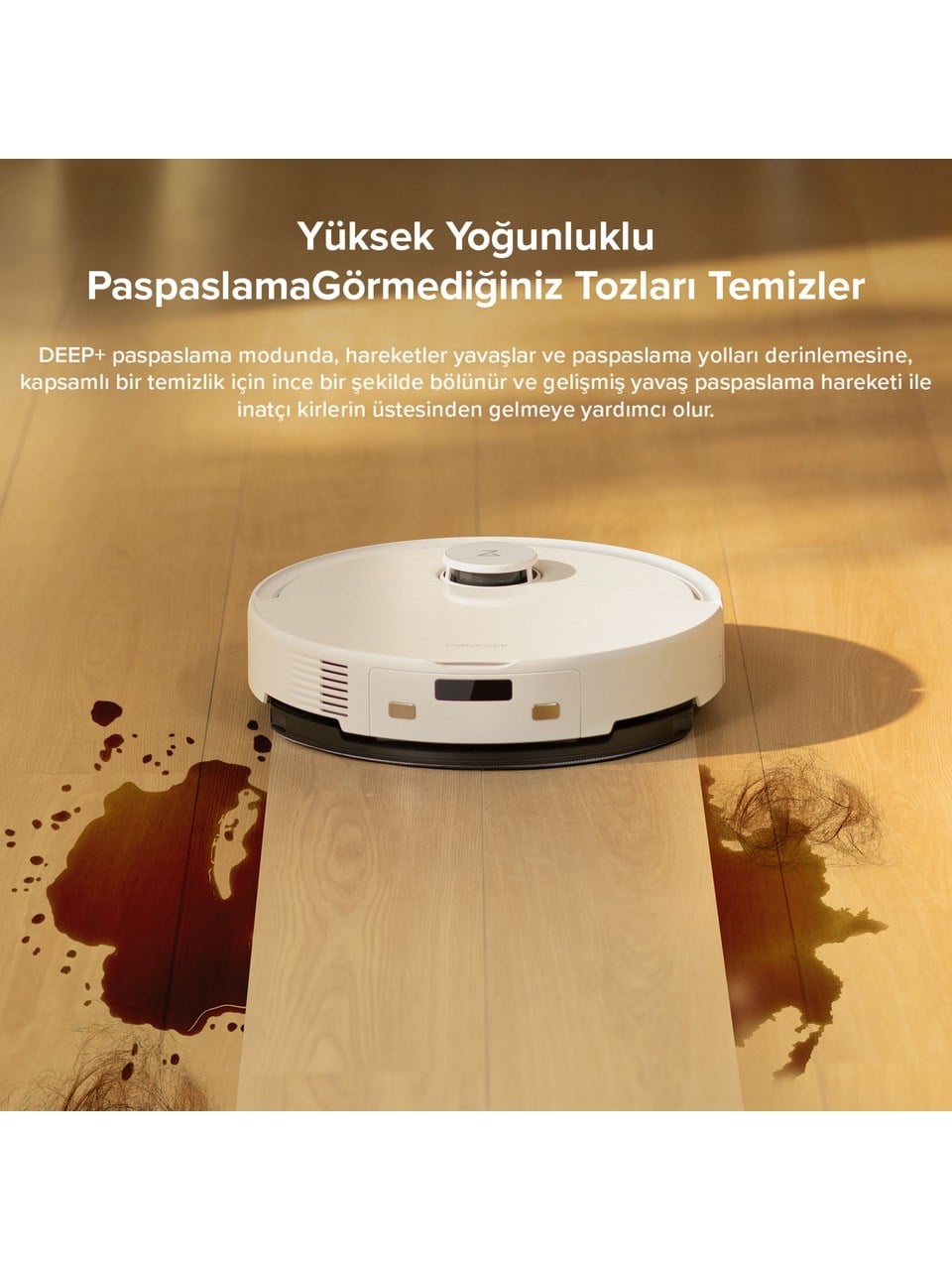 ROBOROCK VACUUM CLEANER Q8 MAX PRO ROBOT SUPURGE BEYAZ