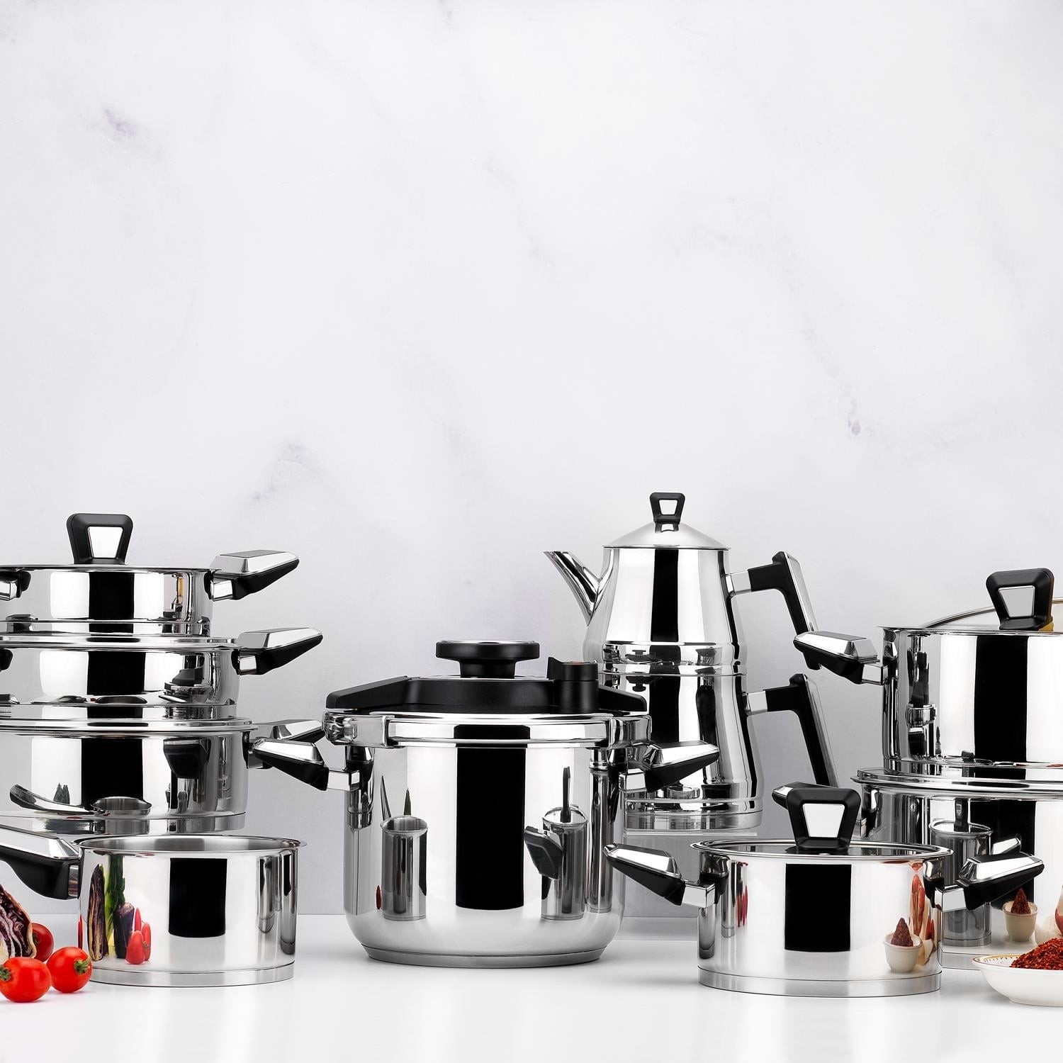 SCHAFER INX01 842 PREMIUM CELIK CEYIZ SETI 18 PARCA - INOX