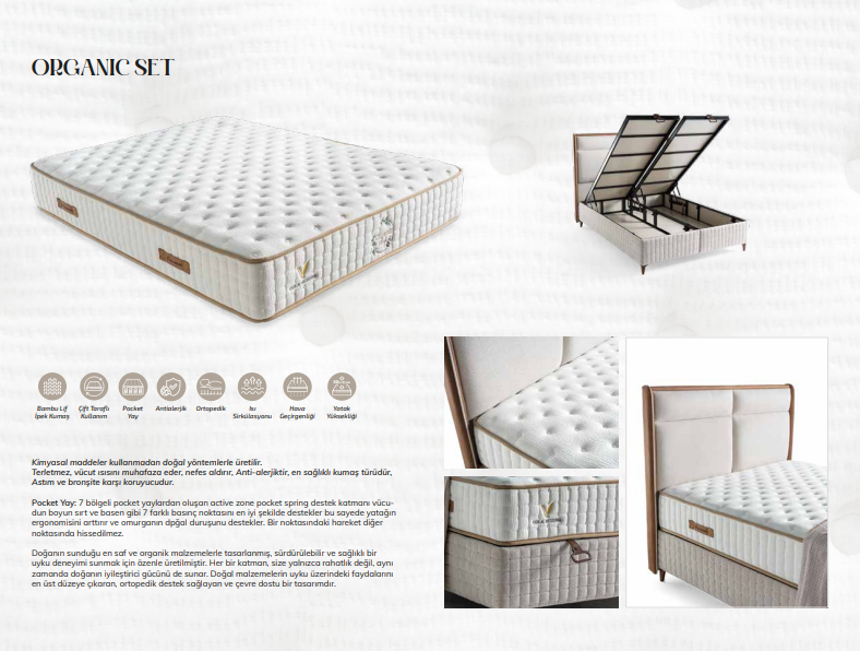 VIOLA BEDDING 150X200 ORGANIC YATAK