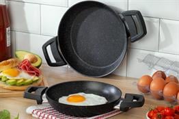 SCHAFER SIY01 493 BLACK STONE 2 LI SAHAN SETI 18+22CM SIYAH