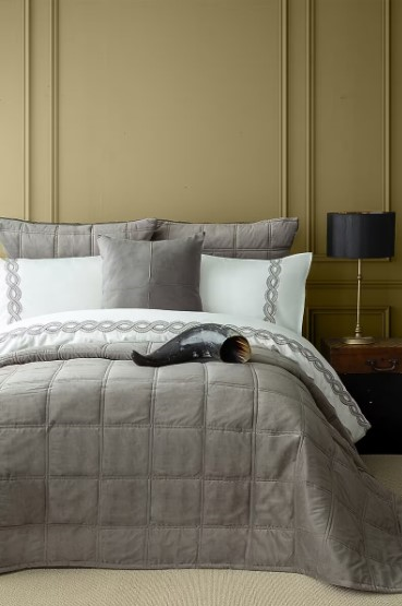 APRICITAS HOME C.K STC NEVRESIMLI YATAK ORTU SET BARONES GRAY