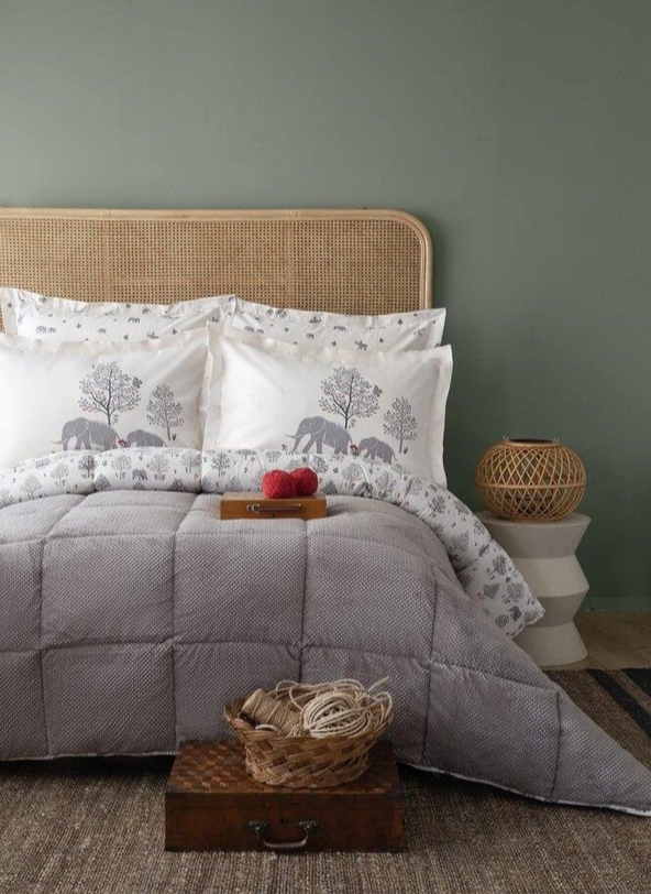 APRICITAS HOME C.K UYKU SETI SOFTLY MIGRA GRAY
