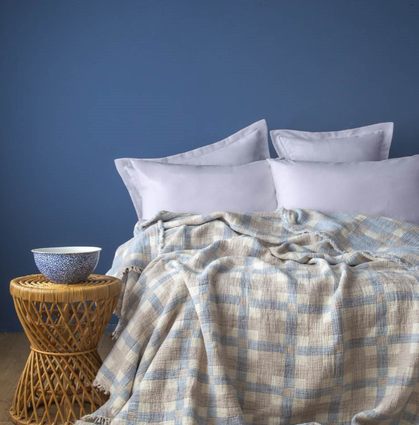APRICITAS HOME C.K TEK YATAK ORTUSU LAUREN INDIGO