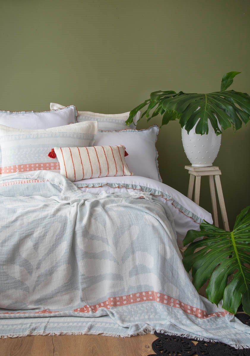 APRICITAS HOME C.K PAMUK YATAK ORTU SET ZEST MAVI