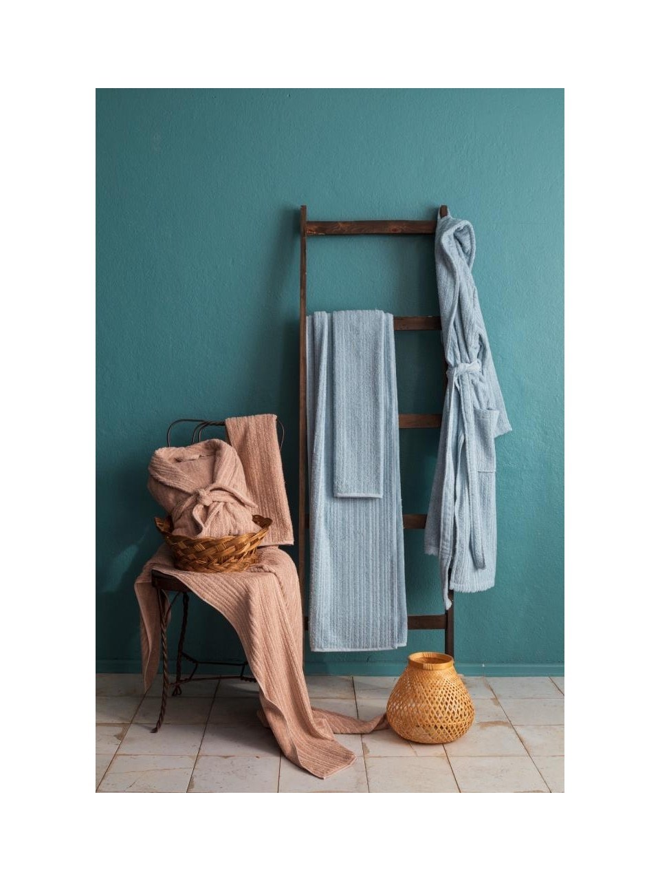 APRICITAS HOME TIMELESS AILE SETI BEIGE BLUE