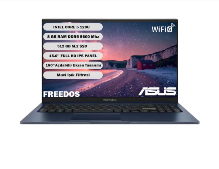 ASUS 15 X1504VA-BQ4101 C5-120U 8GB/512GB/ 15.6 FD LAPTOP