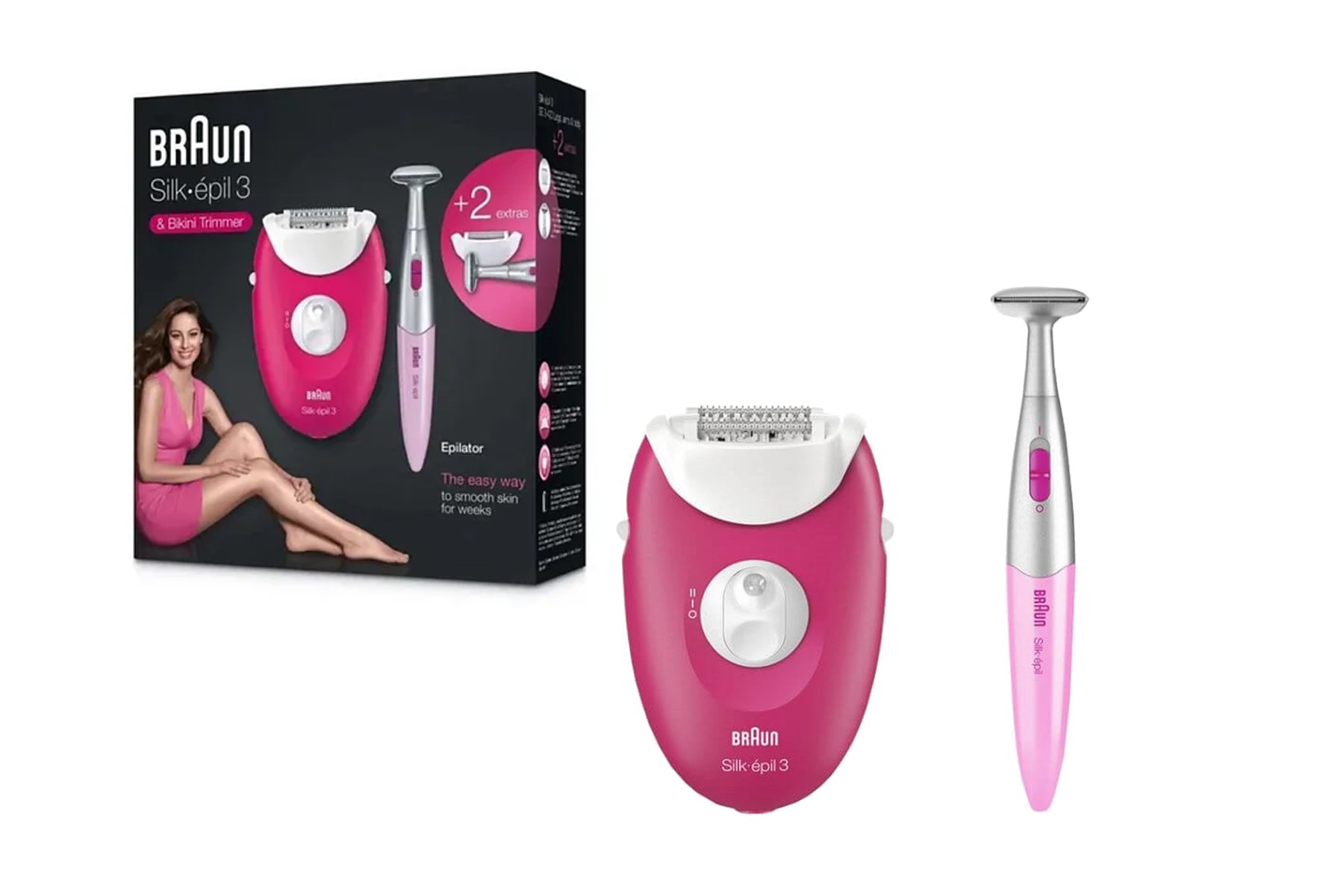 BRAUN SE 3420 LEGEPIL RBY BOX MN EPILATOR