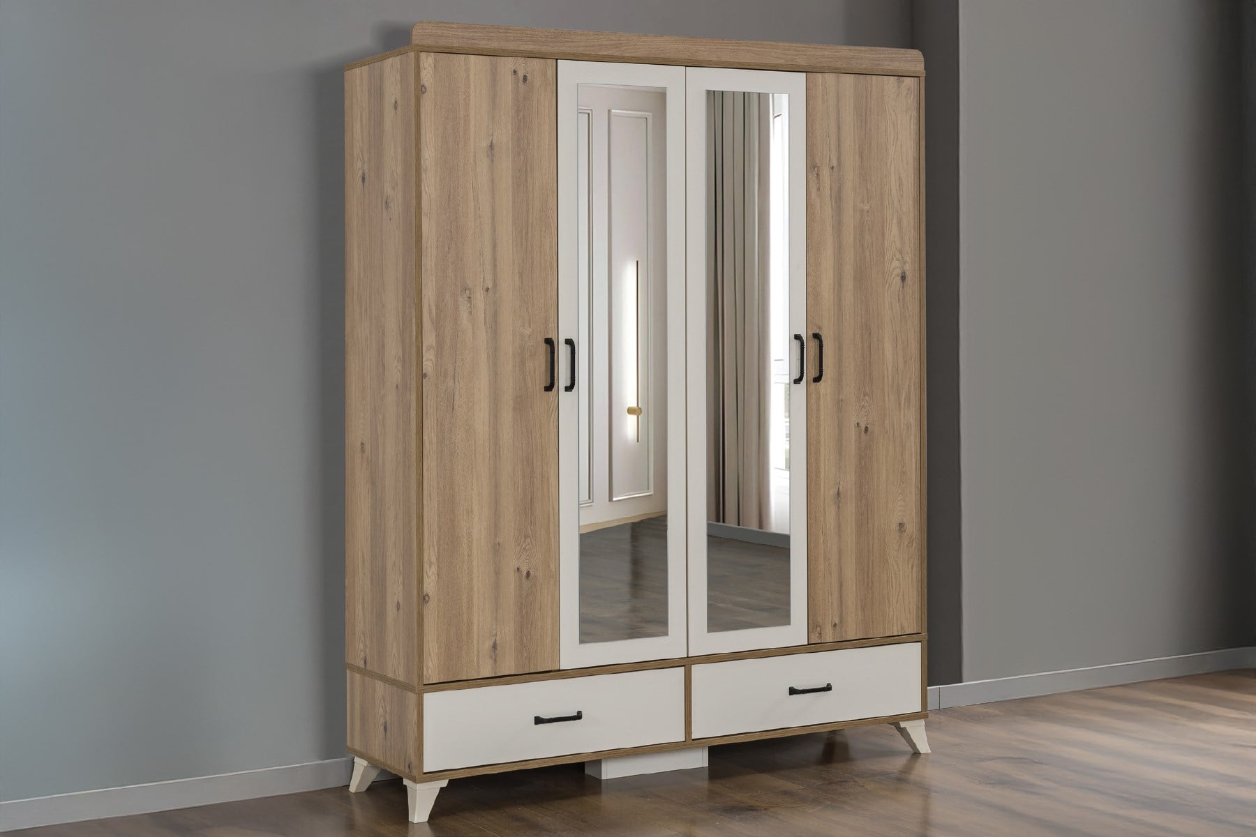 DARDASON M112 DEFNE 4 KAPILI AYNALI DOLAP