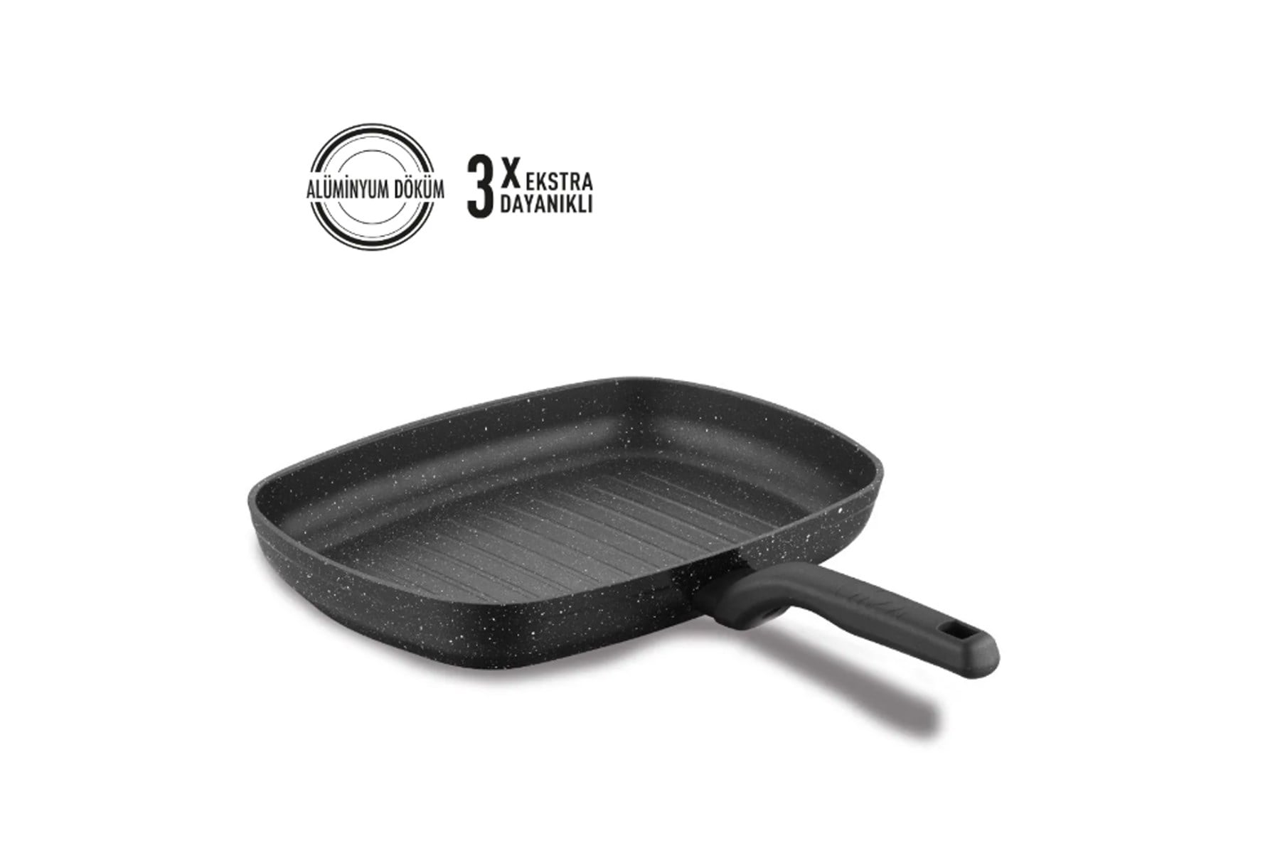 KORKMAZ A1121 ORNELLA DIKDORTGEN GRILL TAVA