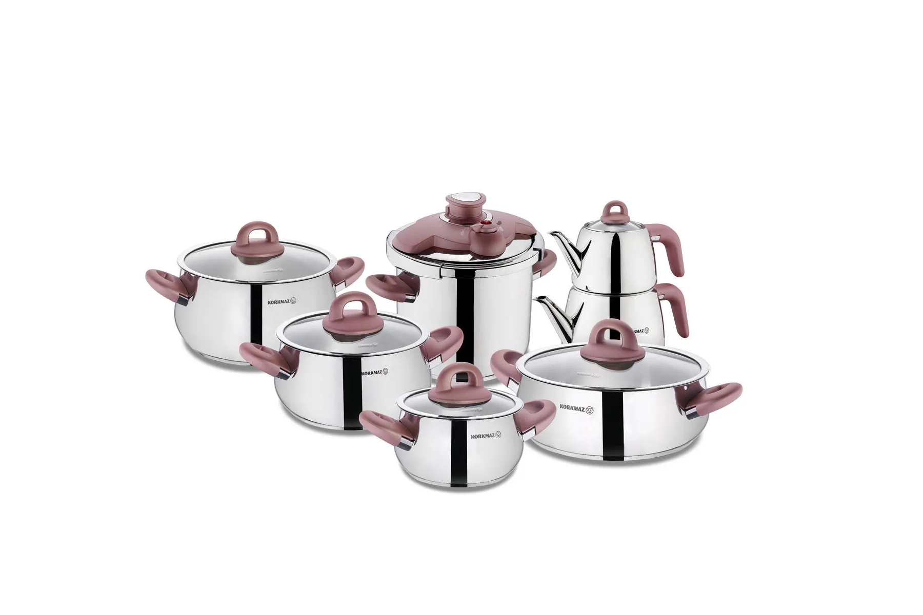 KORKMAZ A1756-1 BELLA ROSEGOLD 14 PARCA HIPER SET