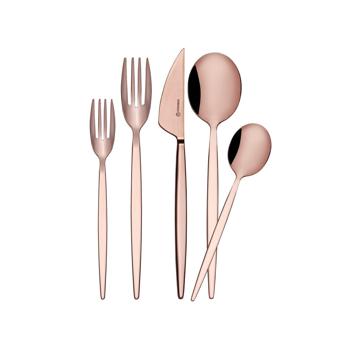 Korkmaz Milena Rosegold set detay