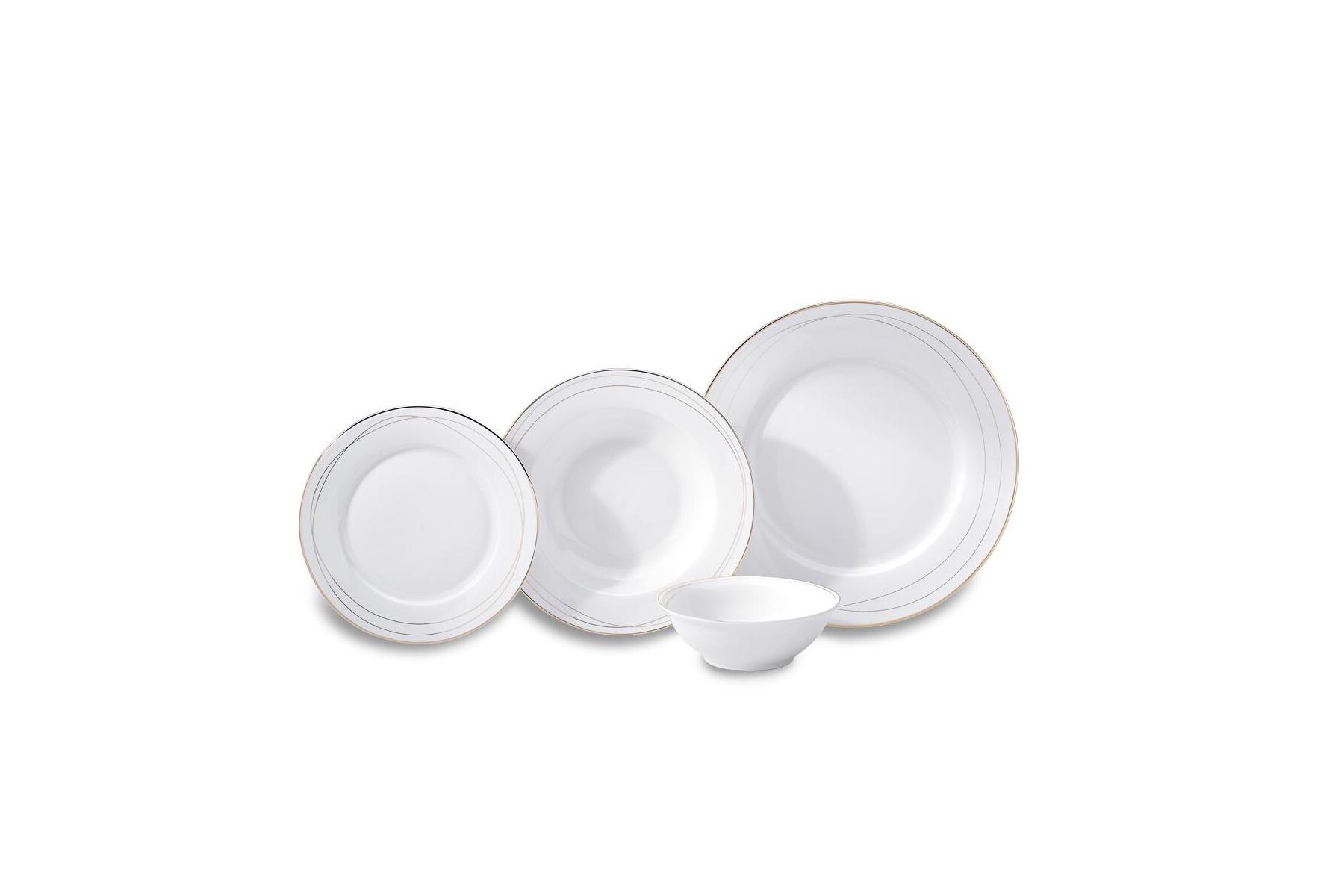 KORKMAZ A8379 PERLA COLL 60 PRC YEMEK TAKIMI ( YUVARLAK )