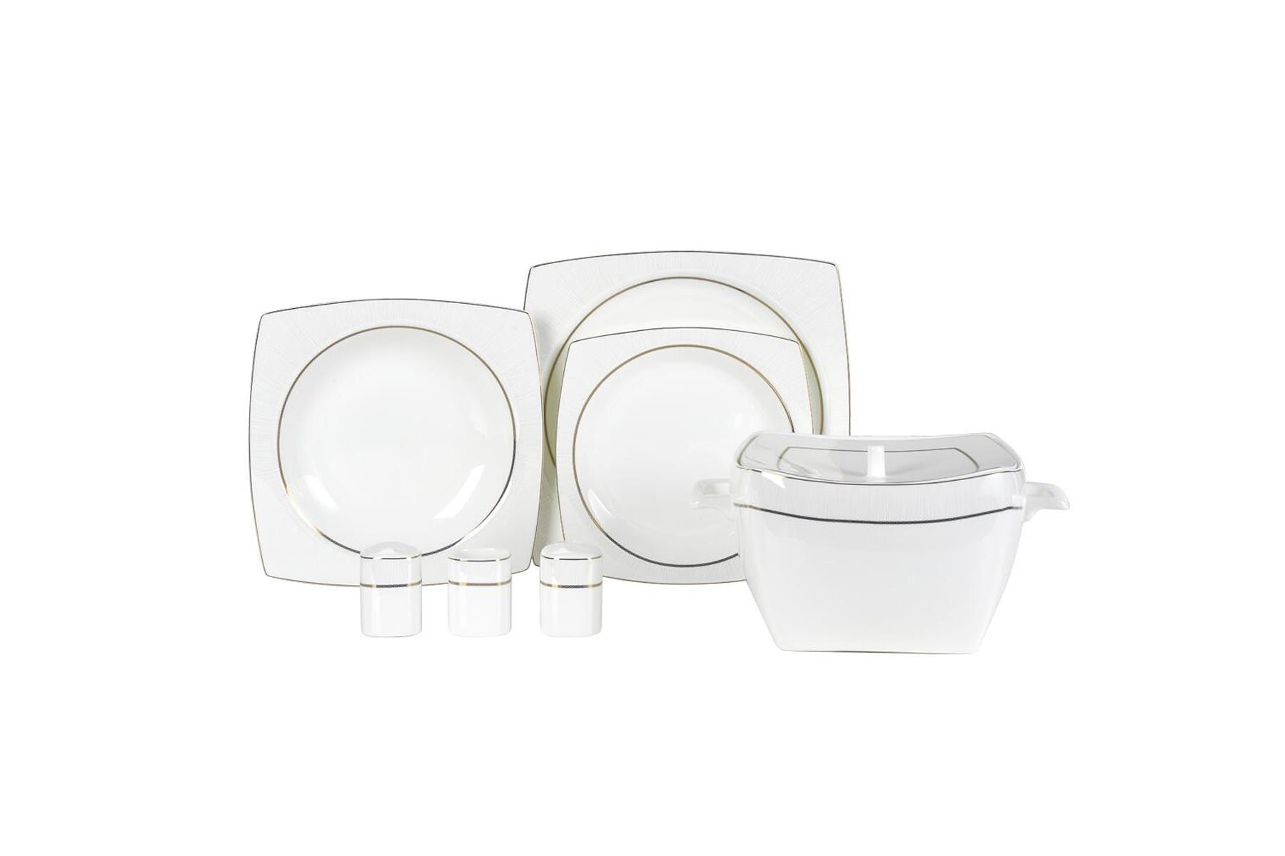 KORKMAZ A8460 BONE SEL 60 PARCA YEMEK TAKIMI ( KARE )