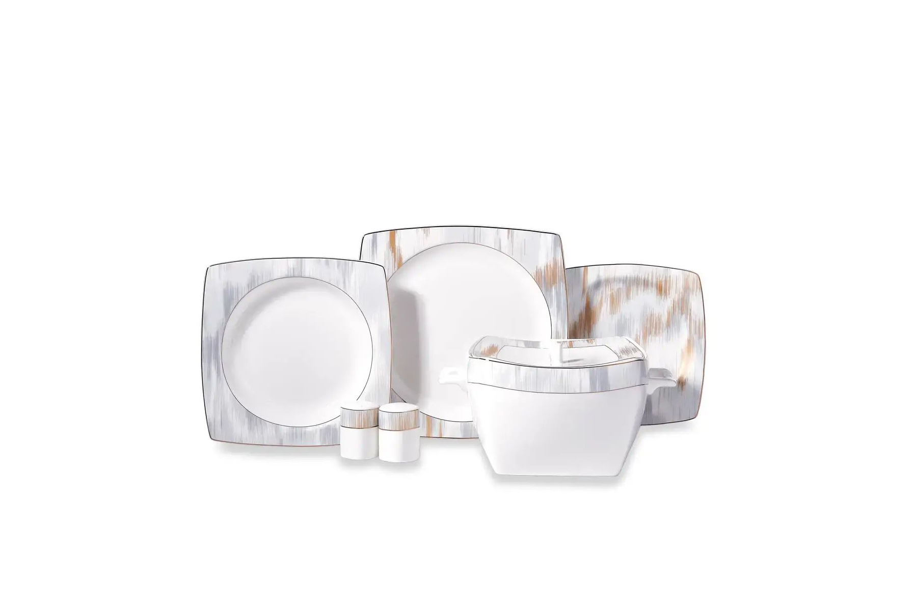 KORKMAZ A8467 BONE SEL 60 PARCA YEMEK TAKIMI ( KARE )