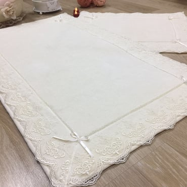MADAME BLUE COTTON ESKITME KENAR MAKARNA KARE 2 LI KLOZET TAKIMI