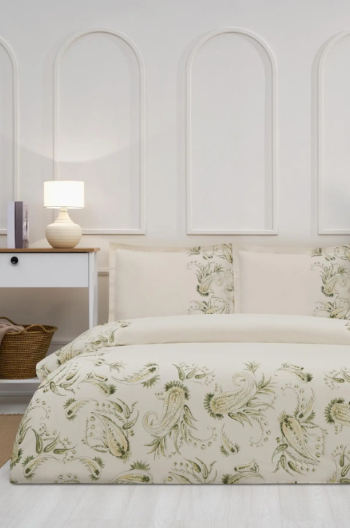 OZDILEK 719325 NEVRESIM TAKIMI RF TK BEJ PAISLEY WIND