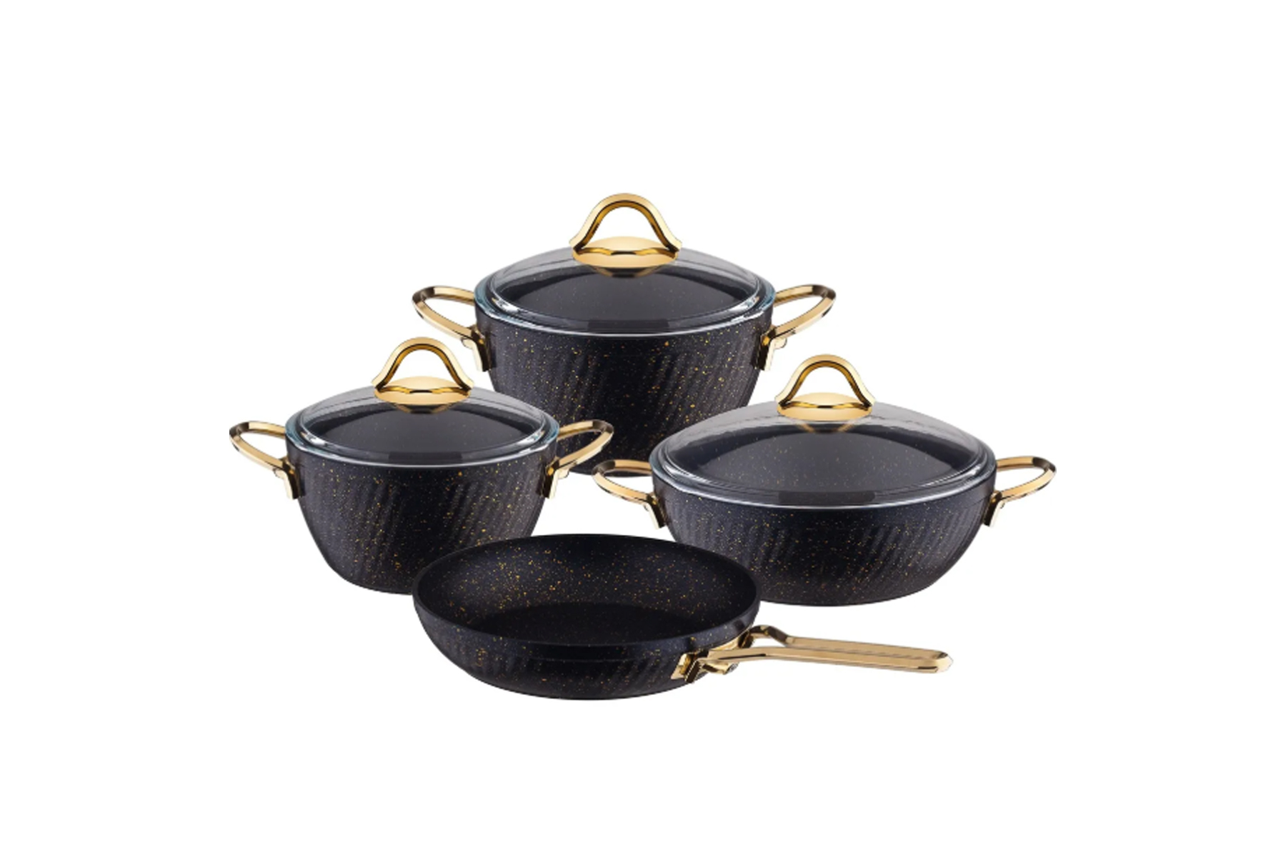 OZKENT 582 GRANIT HIRA 4 LU TENCERE SET