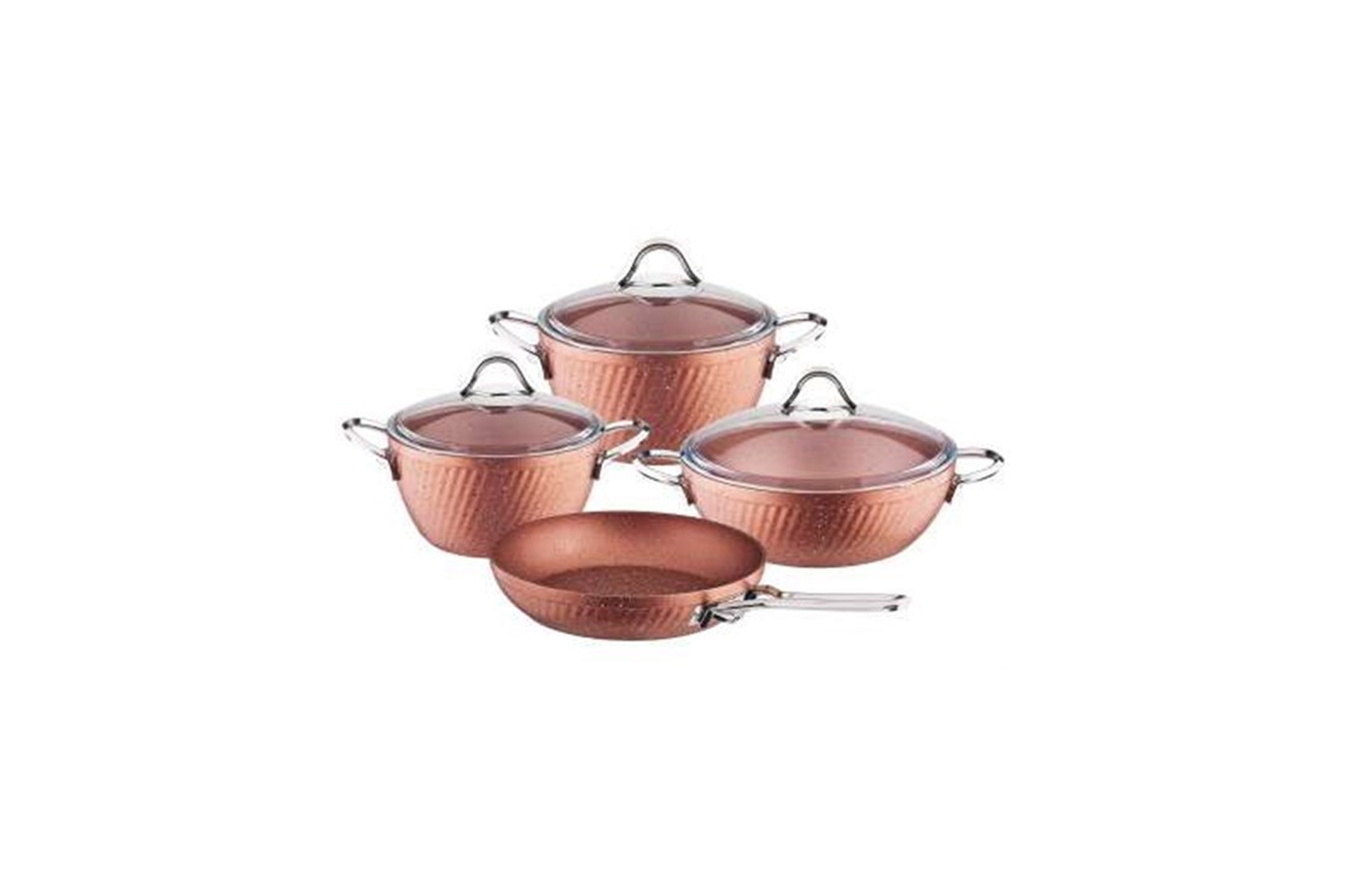 OZKENT 583 GRANIT HIRA 4 LU TENCERE SET