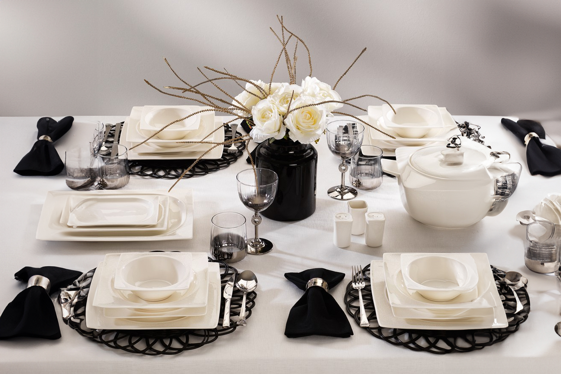 SCHAFER BYZ04 646 GLAMOR SENSE 60 PRC YEMEK TAKIMI BEYAZ