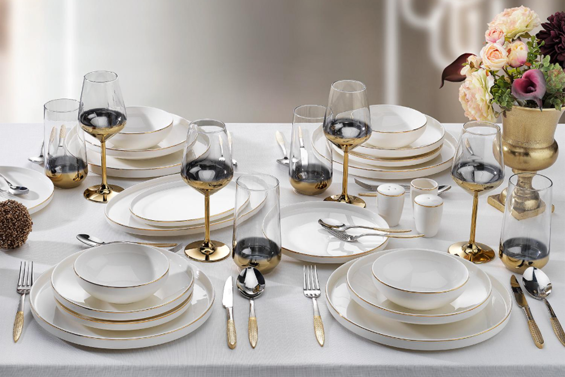 SCHAFER GLD02 183 ADEL GOLD 56 PARCA YEMEK TAKIMI