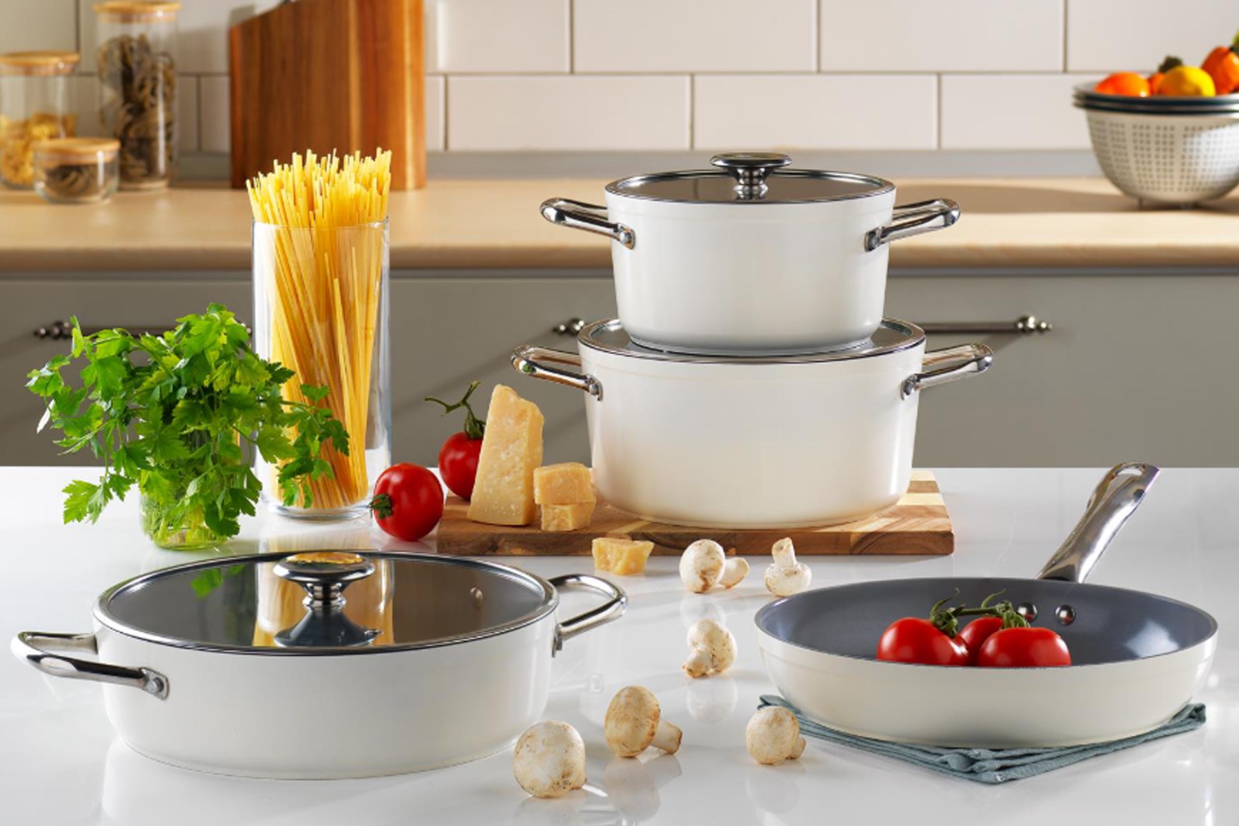 SCHAFER KRM01 897 GRAVITA SERAMIK 7 PARCA TENCERE SETI