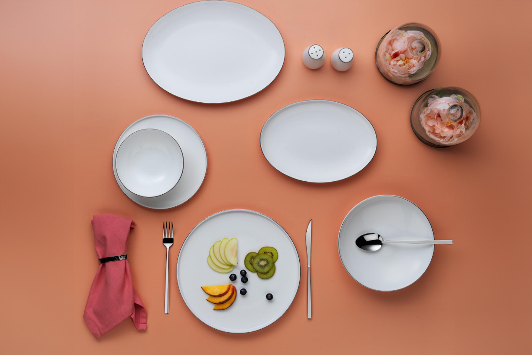 SCHAFER PLT01 431 JOLLY 56 PARCA YEMEK TAKIMI - PLATIN
