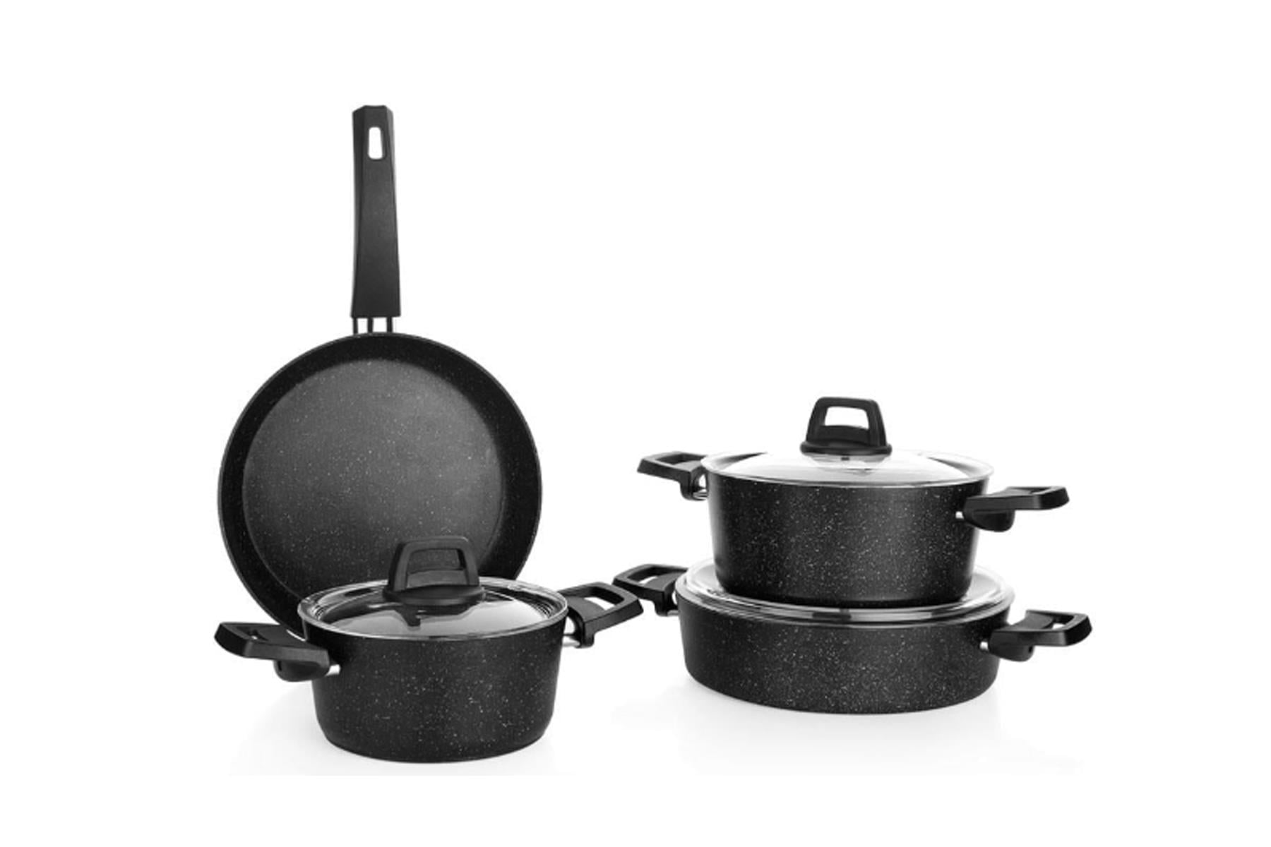 SCHAFER SIY01 424 BLACK STONE 7 PARCA TENCERE SETI