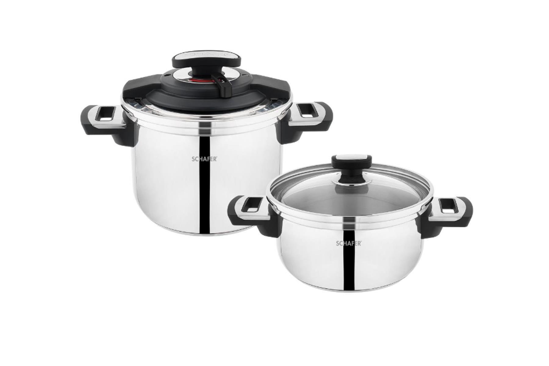 SCHAFER SIY01 645 IN SAFE 2 LI DUDUKLU TENCERE SETI 4 PARCA