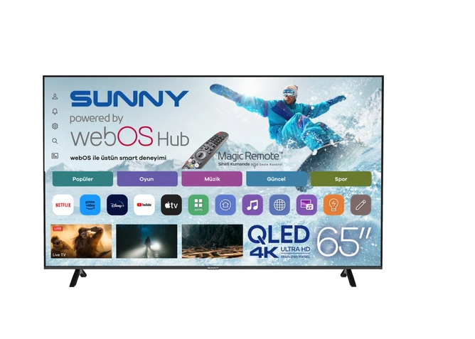 SUNNY SN65QMN252-0276 65'' 4K ULTRA HD 165 EKRAN UYDU ALICILI TELEVIZYON