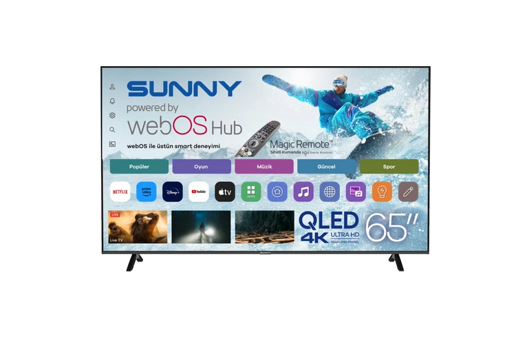 SUNNY SN65QMN252-0276 65'' 4K ULTRA HD 165 EKRAN UYDU ALICILI TELEVIZYON
