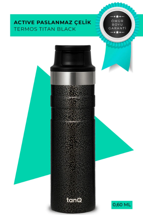 TANQ ACTIVE PLUS MIDNIGHT BLACK 600CC MAT SIYAH